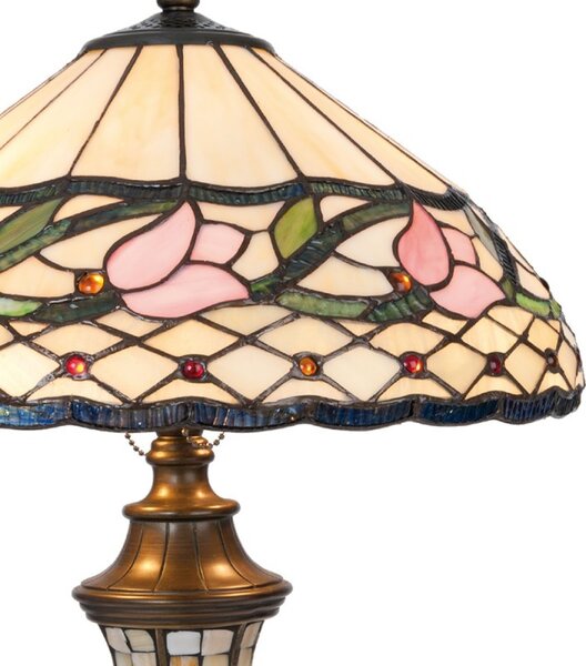 Stolní lampa Tiffany Lovely Tulip - Ø 40*60 cm - Clayre & Eef