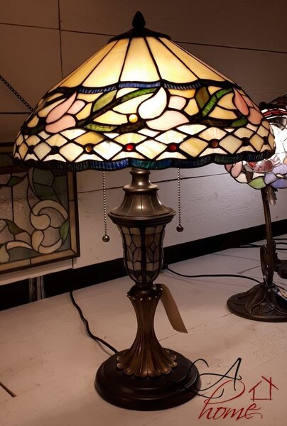 Stolní lampa Tiffany Lovely Tulip - Ø 40*60 cm - Clayre & Eef
