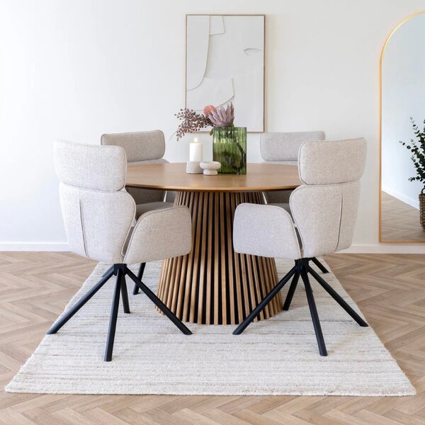 Nordic Living Dubový jídelní stůl Osaka 140 cm