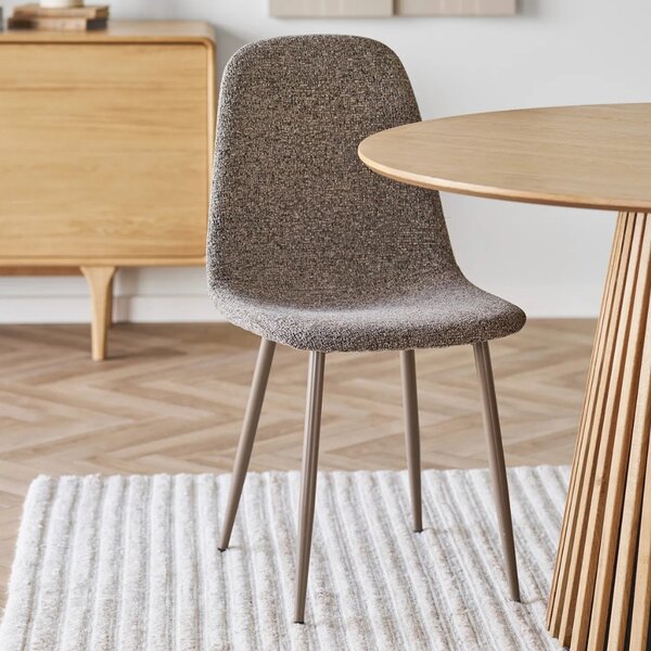 Nordic Living Hnědá jídelní židle Stockholm