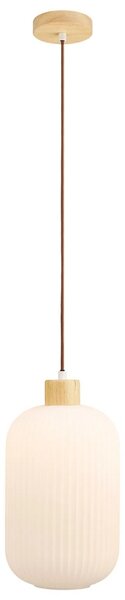 Nordic Living Bílé závěsné světlo Argallo 20 cm