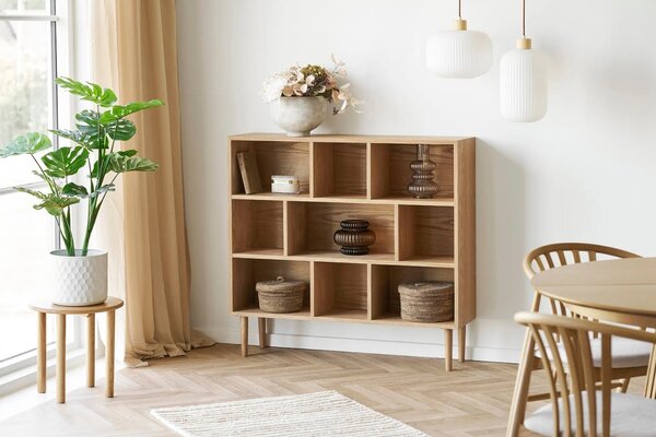 Nordic Living Dubový odkládací stolek Jena 40 cm