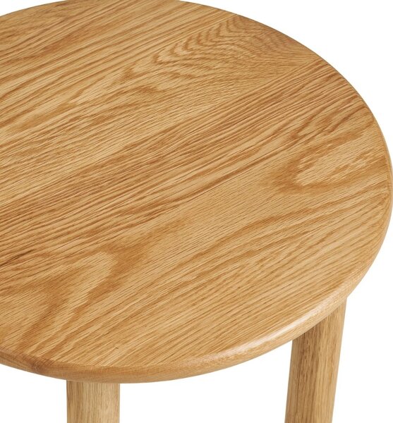 Nordic Living Dubový odkládací stolek Jena 40 cm