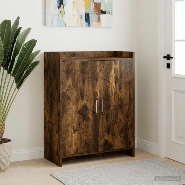 Skříň na obuv Kouřový dub 73,5 x 36 x 92 cm Kompozitní dřevo