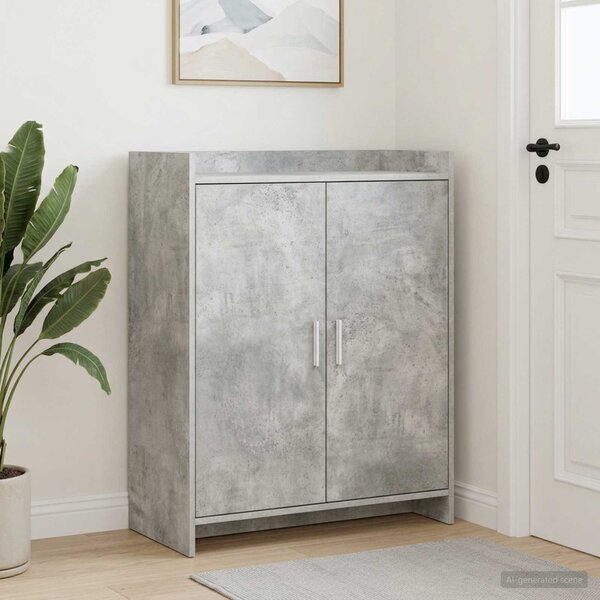 Skříň na obuv Betonově šedá 73,5 x 36 x 92 cm Kompozitní dřevo