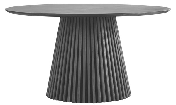 Nordic Living Černý dubový jídelní stůl Osaka 140 cm