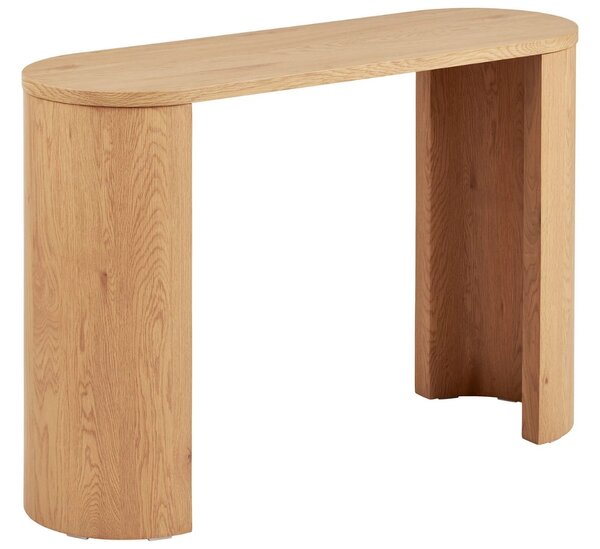 Nordic Living Dřevěný toaletní stolek Bibion 114 x 38 cm