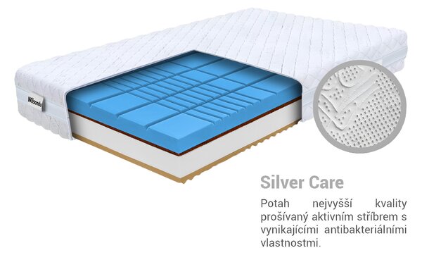 Wilsondo Matrace s profilovanou pěnou Rose 80x200x21 - potah Silver