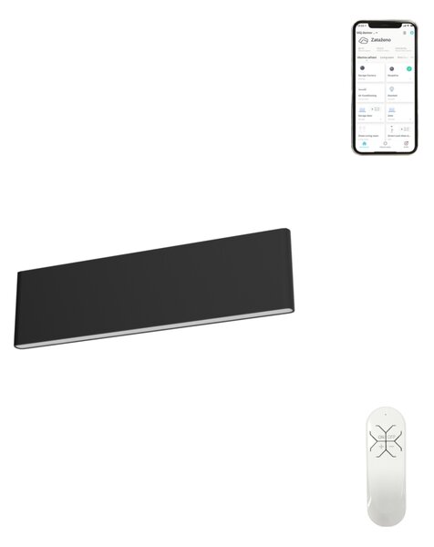 Immax NEO LISTON Smart nástěnné svítidlo 29cm 8W černé Zigbee 3.0
