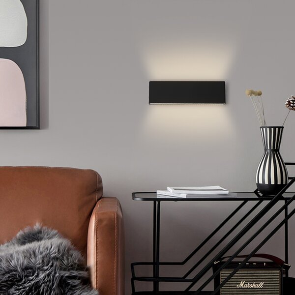 Immax NEO LISTON Smart nástěnné svítidlo 29cm 8W černé Zigbee 3.0