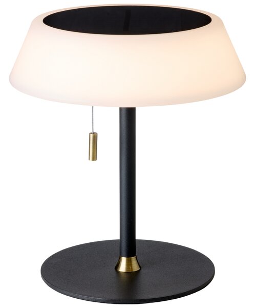Halo Design Černá kovová nabíjecí stolní LED lampa Solar 19 cm