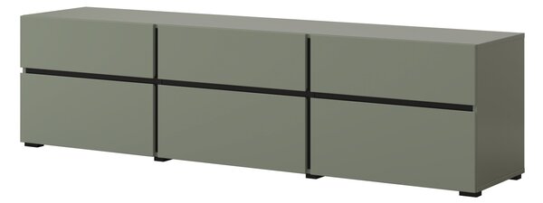 TV stolek GLENROSE - zelený / černý