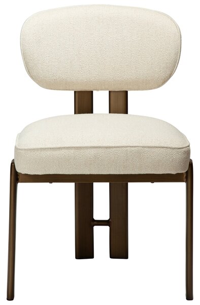 ​​​​​Dan-Form Krémově bílá bouclé jídelní židle DAN-FORM Duct