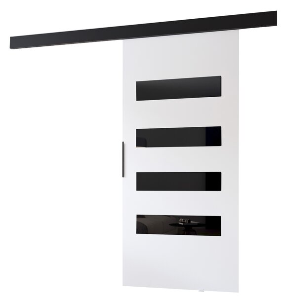Interiérové posuvné dveře BARRET 16 - 106 cm, bílé / černé