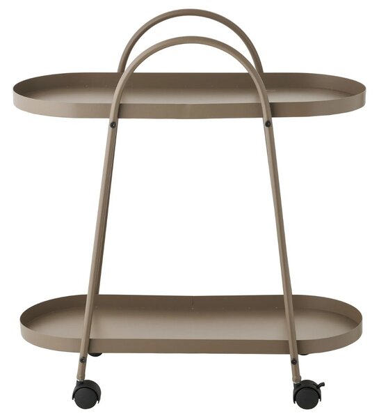-25 % Dny MOMENTI– Nordic Living Hnědý servírovací vozík Empoli 60 x 27,5 cm