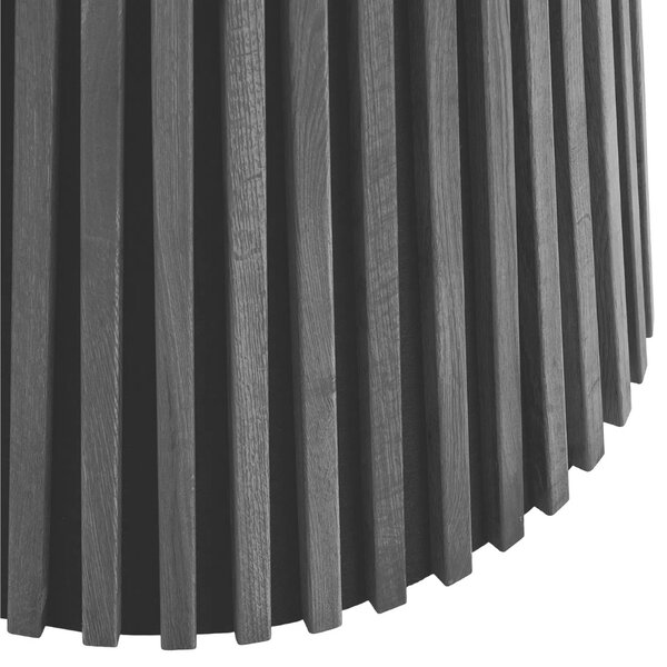 Nordic Living Černý dubový jídelní stůl Osaka 120 cm