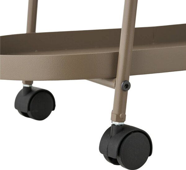 -25 % Dny MOMENTI– Nordic Living Hnědý servírovací vozík Empoli 60 x 27,5 cm