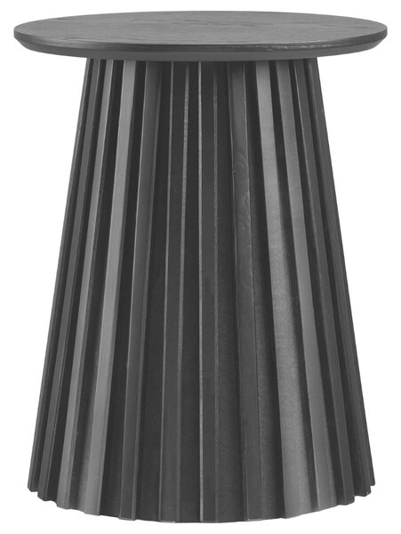Nordic Living Černý dubový odkládací stolek Osaka 40 cm