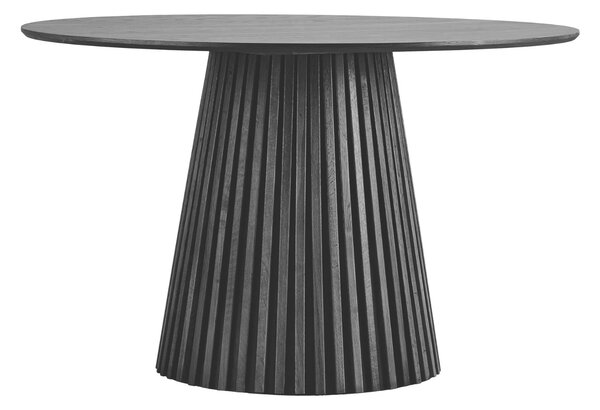 Nordic Living Černý dubový jídelní stůl Osaka 120 cm