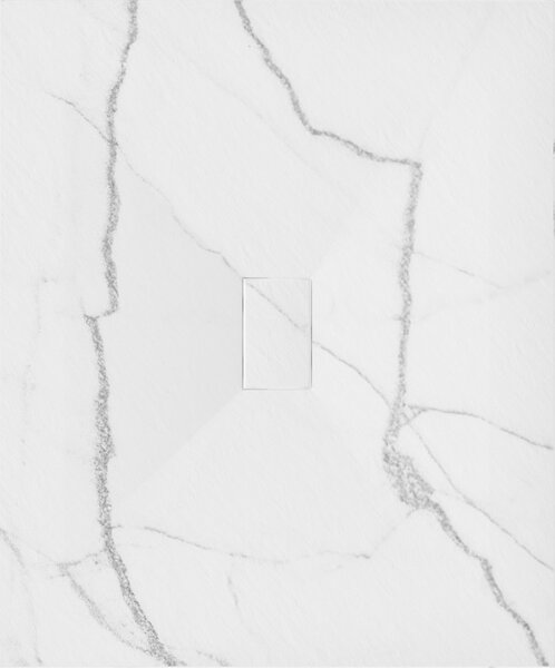 Mexen Hugo, obdélníková sprchová vanička, SMC, 120x100cm, imitace kamene – bílá, 42151012