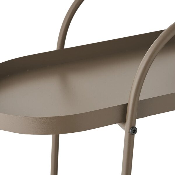 -25 % Dny MOMENTI– Nordic Living Hnědý servírovací vozík Empoli 60 x 27,5 cm