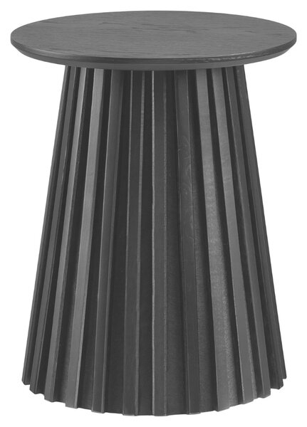 Nordic Living Černý dubový odkládací stolek Osaka 40 cm