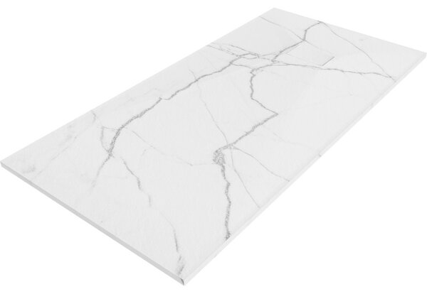 Mexen Hugo, obdélníková sprchová vanička, SMC, 170x80cm, imitace kamene – bílá, 42158017