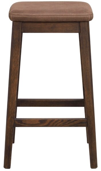 Rowico Hnědá kožená barová židle LIVEMORE 68 cm
