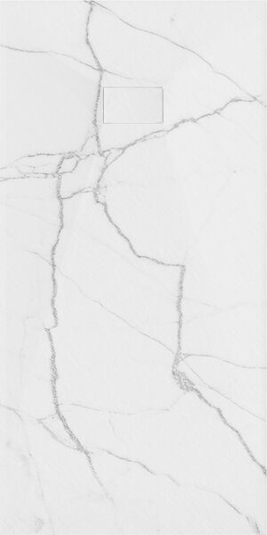 Mexen Hugo, obdélníková sprchová vanička, SMC, 170x80cm, imitace kamene – bílá, 42158017
