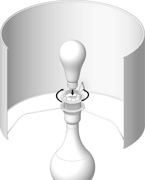 STOLNÍ LAMPA, E27, 35/60 cm - Online Only svítidla, Online Only