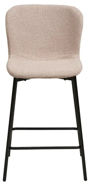 -25 % Dny MOMENTI– Nordic Living Béžová bouclé barová židle Maceda 65 cm