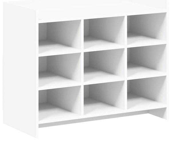 Skříň na obuv Bílá 85 x 39,5 x 70 cm Kompozitní dřevo