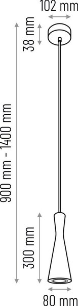 ZÁVĚSNÉ SVÍTIDLO, 10/90-140 cm - Online Only svítidla, Online Only