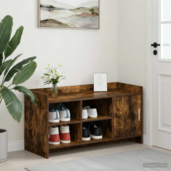 Skříň na obuv Kouřový dub 100 x 39,5 x 51 cm Kompozitní dřevo