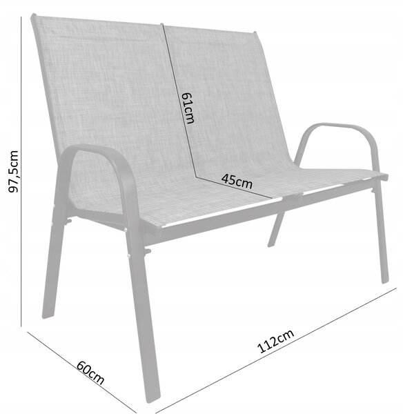 Garden Line Zahradní sestava TITANIUM šedá