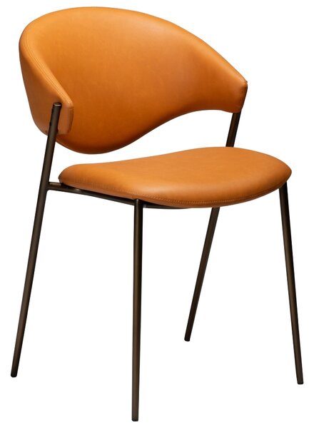 ​​​​​Dan-Form Oranžová koženková jídelní židle DAN-FORM Zone