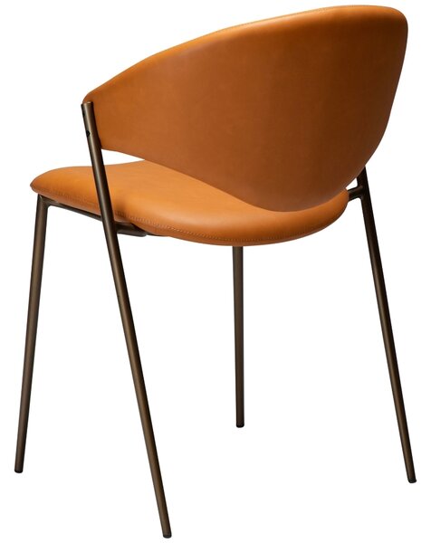 ​​​​​Dan-Form Oranžová koženková jídelní židle DAN-FORM Zone