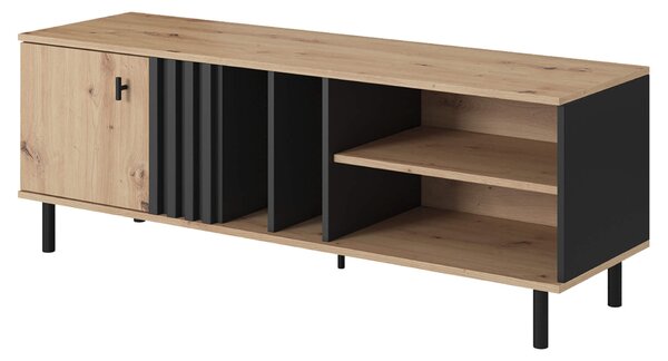 Stolek pod televizi 138 cm CHATOM - dub artisan / antracitový