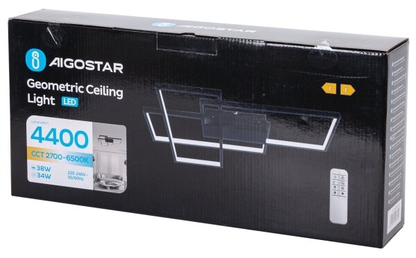 Aigostar - LED Stmívatelné stropní svítidlo LED/38W/230V 2700-6500K + DO
