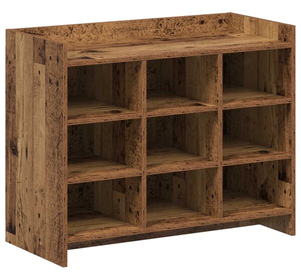 Skříň na obuv Staré dřevo 85 x 39,5 x 70 cm Kompozitní dřevo