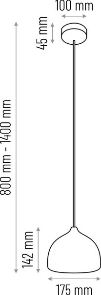 ZÁVĚSNÉ SVÍTIDLO, 17,5/90-140 cm - Online Only svítidla, Online Only