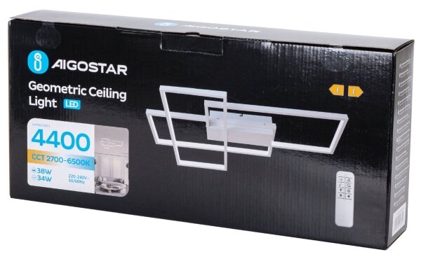 Aigostar - LED Stmívatelné stropní svítidlo LED/38W/230V 2700-6500K + DO