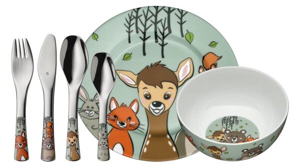WMF - Sada dětského nádobí a příborů FOREST FRIENDS 6ks