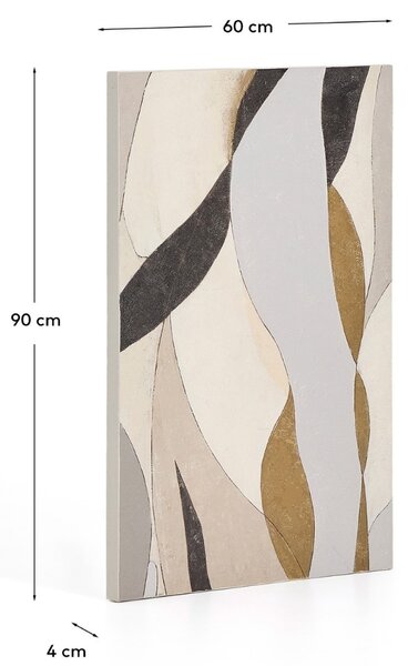Kave Home Abstraktní obraz Marvilo 100 x 80 cm