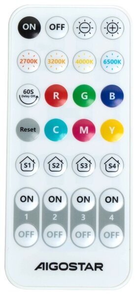 Aigostar - LED RGBW Stmívatelné nás. svítidlo MESH Smart LED/12W/230V + DO bílá
