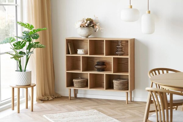 Nordic Living Bílé skleněné závěsné světlo Argallo 30 cm