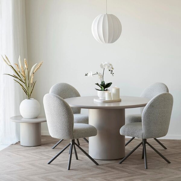 Nordic Living Bílé závěsné světlo Coven 40 cm