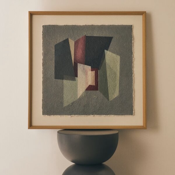 Kave Home Abstraktní obraz Veluni 60 x 60 cm