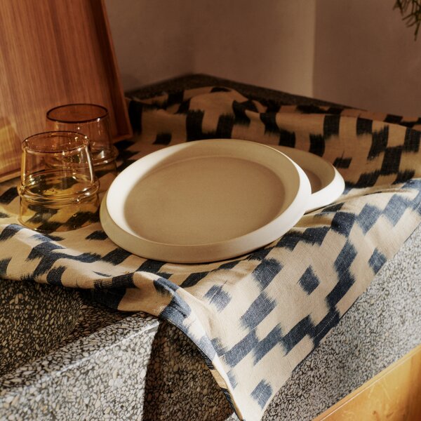 FERM LIVING Skleničky Boya Low, Yellow, sada 2 kusů