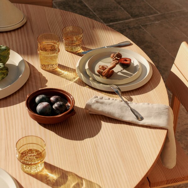 FERM LIVING Skleničky Boya Low, Yellow, sada 2 kusů